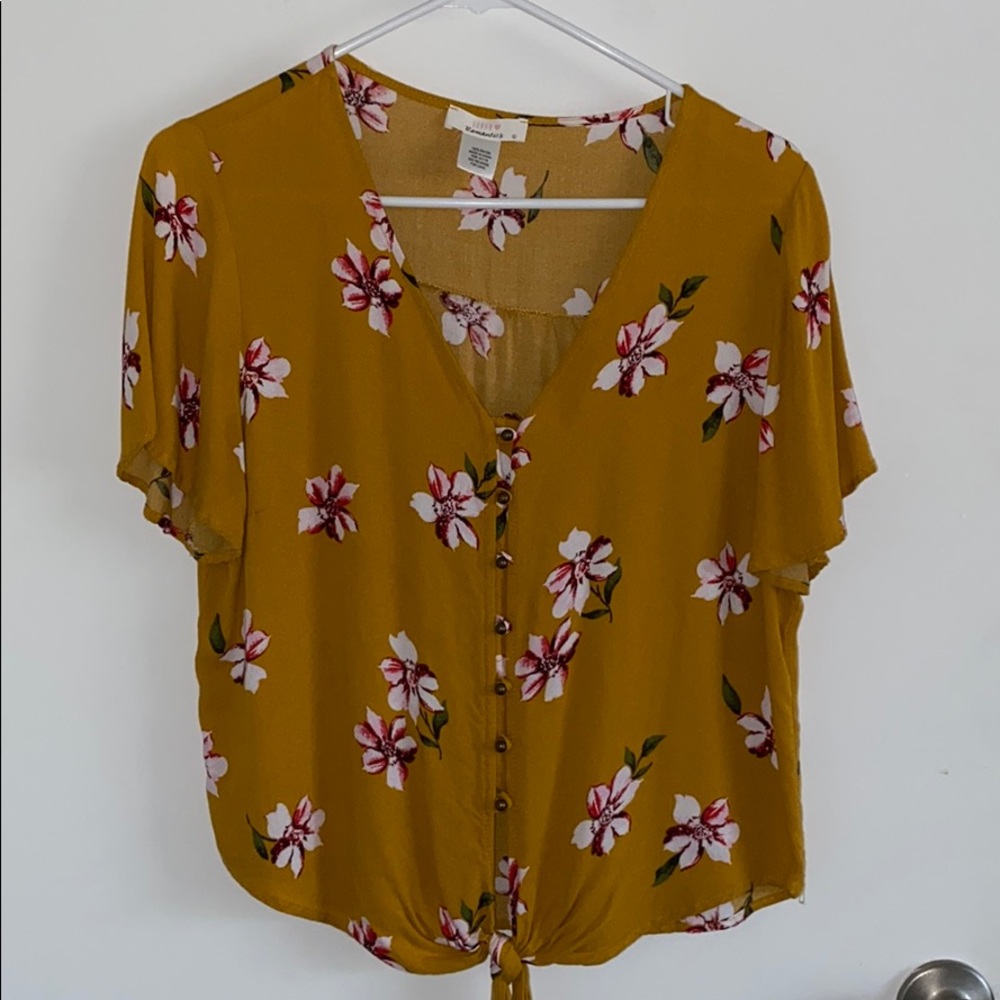 Flower patterned blouse